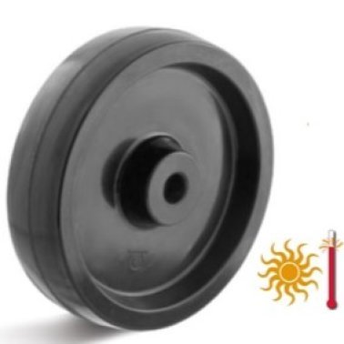 Roata duroplast termorezistent, rulment de alunecare, WLL=160 kg, D=100 mm