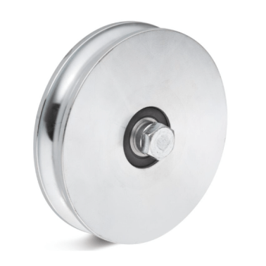 Roata de rulare din INOX canelura semirotunda, rulment simplu, WLL=200 kg, D=78 mm