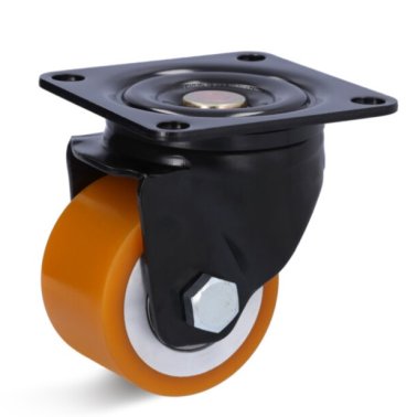 Roata poliuretan, janta otel, carcasa pivotanta, WLL=450 kg, D=75 mm