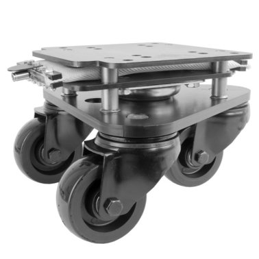 STAGE-LIFTER roata tripla pivotanta din poliuretan rigid, WLL=400 kg, D=100 mm