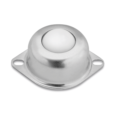 Rola de transfer cu flansa inferioara, carcasa tabla otel zincat, bila poliamida, WLL=25 kg