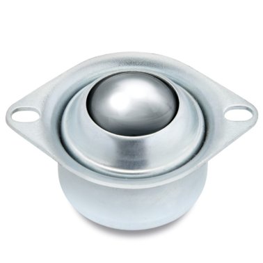 Rola de transfer cu flansa superioara, carcasa tabla otel zincat, bila otel, WLL=100 kg