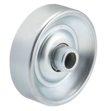 Rotita din otel zincat pentru sina de rulare, D=48 mm, WLL=15 kg