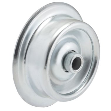 Rotita cu guler din otel zincat pentru sina rulare,D=50 mm, WLL=15 kg