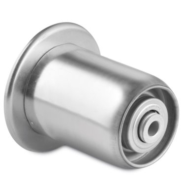 Rola cu guler din otel zincat pentru sina de rulare, D=50 mm, WLL=160 kg