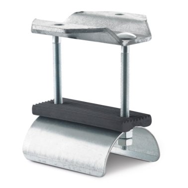 Clema capat sina C cablu plat suport din otel zincat, b=160 mm