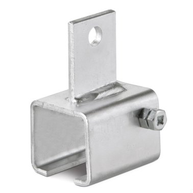 Suport sina C cu placa sudata central-longitudinal E40