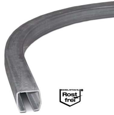 Sina profil C curbata 90° transport sarcini INOX H10