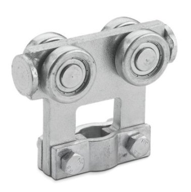 Carucior transport cu prindere flexibila sina C otel zincat H60