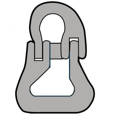 Element de legatura KE sistem de ridicare cu chingi, WLL=12.500 kg