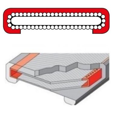 Protectie antitaiere chingi textile cu urechi SF-1 60/6000 mm