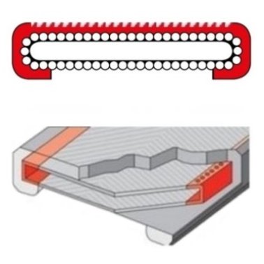Protectie antitaiere cu drenare chingi textile circulare SF-1-S, latime protectie=425 mm