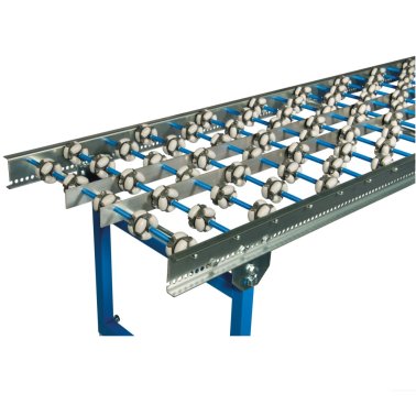 Conveior gravitational Light Duty cu rotite multidirectionale, lungime 500 mm