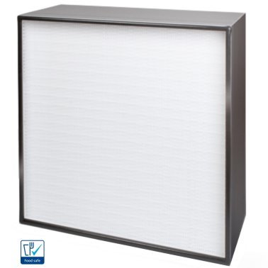 Filtru viledon HEPA rama Alu PU H=150mm clasa H14 debit 600 m³/h