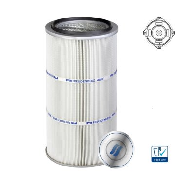 Cartus filtrant pentru praf viledon LP Pro montare Twist&Fix cu carlige debit 150 m³/h