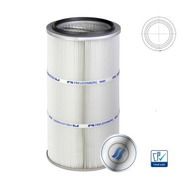 Cartus filtrant pentru praf viledon LP Pro montare DIN deschis debit 1900 m³/h