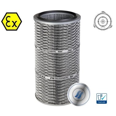 Cartus filtrant pentru praf ATEX viledon LP Pro AX montare Twist&Fix cu carlige debit 330 m³/h