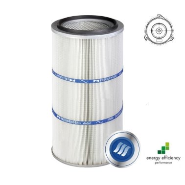 Cartus filtrant pentru praf viledon LP Complete montare Twist&Fix cu carlige debit 260 m³/h