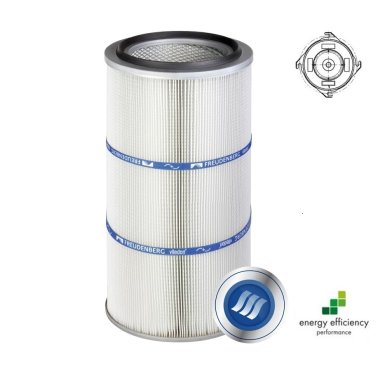 Cartus filtrant pentru praf viledon LP Complete montare Twist&Fix cu carlige debit 220 m³/h