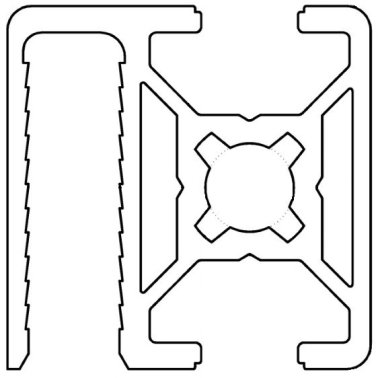 Profil aluminiu standard industrial 30x30 Seria 2, Sistem 30 Canal 8, Profil special SG40