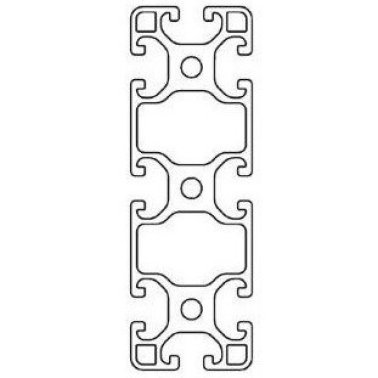 Profil aluminiu compatibil ITEM 40x120 Sistem 40 LIGHT canal 8