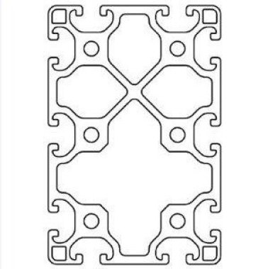 Profil aluminiu compatibil ITEM 80x120 Sistem 40 LIGHT canal  8
