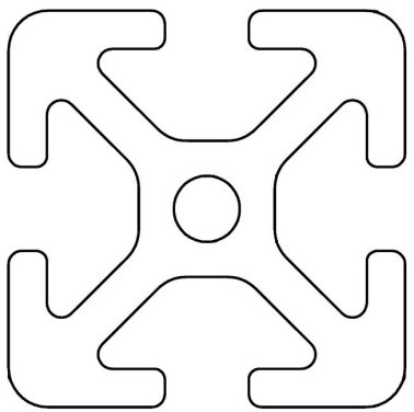 Profil aluminiu compatibil ITEM 30x30 Sistem 30 Canal 6