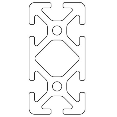 Profil aluminiu compatibil ITEM 30x60 Sistem 30 canal 6