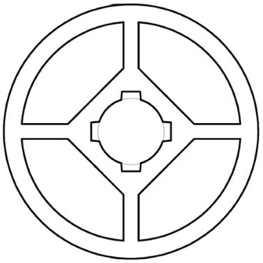 Profil aluminiu standard industrial Seria 2, Sistem 28 Canal 10 Profil rotund Ø28mm