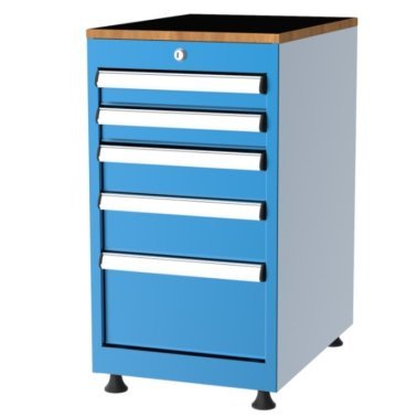 Dulap metalic Seria 1000 cu 5 sertare, 410x570x730mm