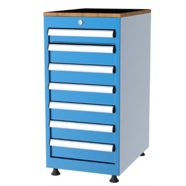 Dulap metalic Seria 1000 cu 7 sertare, 410x570x830mm