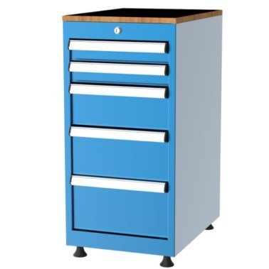 Dulap metalic Seria 1000 cu 5 sertare, 410x570x830mm