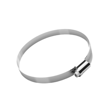 Colier furtun cu angrenaj melcat din INOX 1.4301 interval prindere 105 / 125 mm