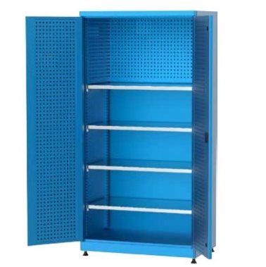 Dulap metalic cu panou scule si 4 rafturi, 1010x615x2000