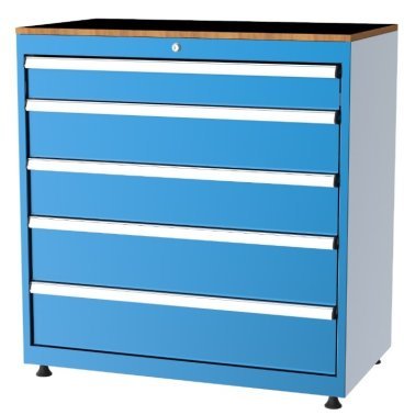 Dulap metalic Seria 10000 cu 5 sertare, 1010x570x1000mm