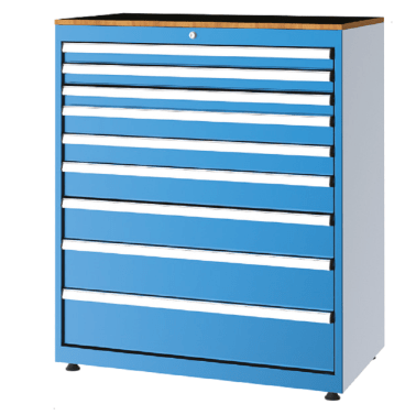 Dulap metalic Seria 10000 cu 9 sertare, 1010x570x1200mm