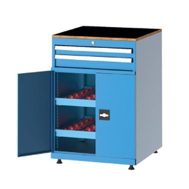 Dulap metalic cu 2 sertare si 2 rafturi scule CNC 710x750mm