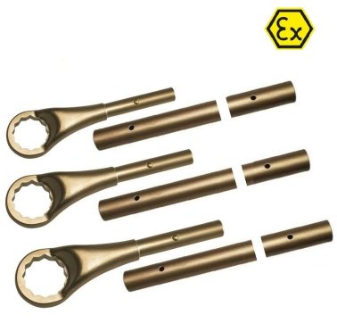 Set 15 chei inelare simple ATEX bronz special