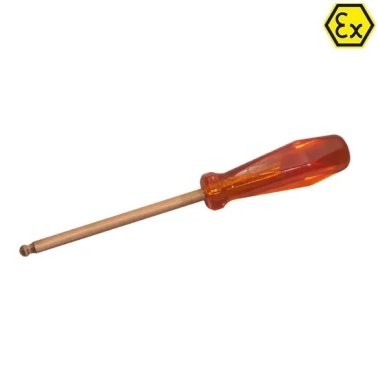 Surubelnita cu cap bila ATEX din cupru-beriliu 4 mm