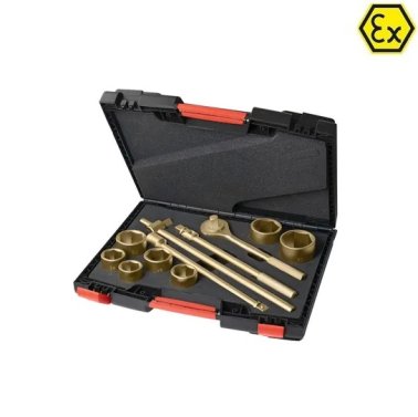 Trusa clichet cu 7 chei, prelungire si manere ATEX din bronz special 3/4"