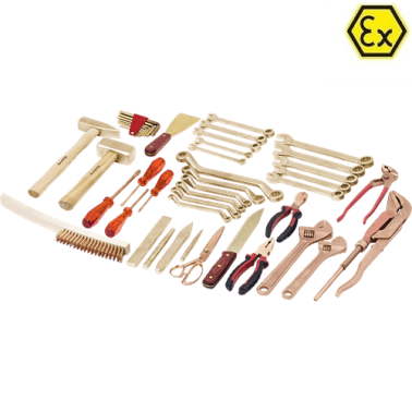 Set TEHNIC 44 scule ATEX bronz special si cupru-beriliu