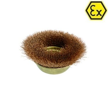 Perie ATEX tip cupa sarma ondulata bronz special