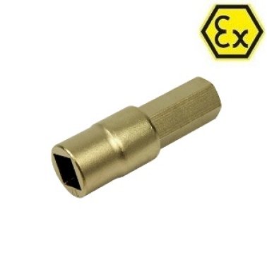 Bit ATEX 1/2" surubelnita hexagonala lunga bronz special 7 mm
