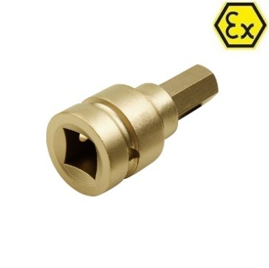 Insertie ATEX cheie de impact cu stift hexagonal bronz special 10 mm