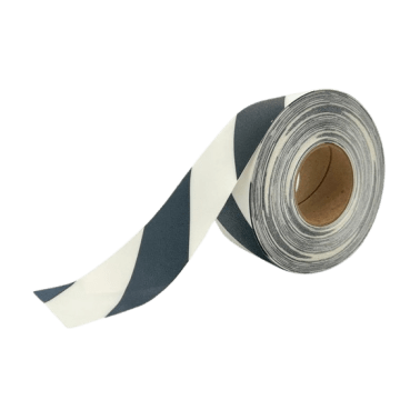 Banda marcaj LeanStripe Hazard 7.5 cm negru/alb