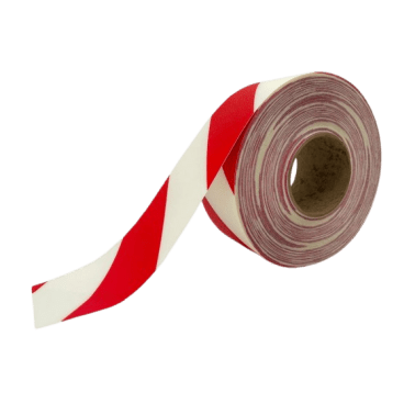 Banda marcaj LeanStripe Hazard 10 cm rosu/alb