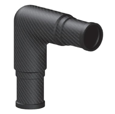 Racord fibra carbon 90° teava ∅30mm