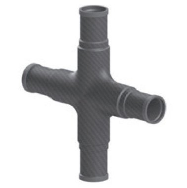 Racord fibra carbon foma X teava ∅30mm