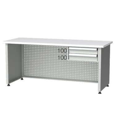 Masa birou metalica cu 2 sertare 1700x650x750mm