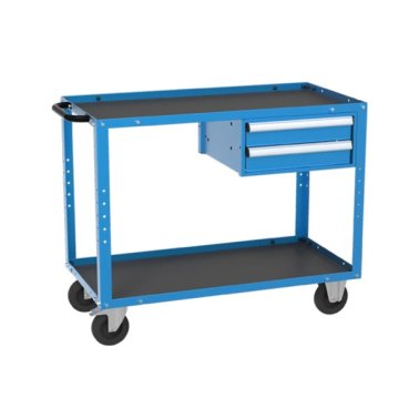 Banc de lucru mobil cu 1 raft si 1 dulap cu 2 sertare 1120x570x900 mm